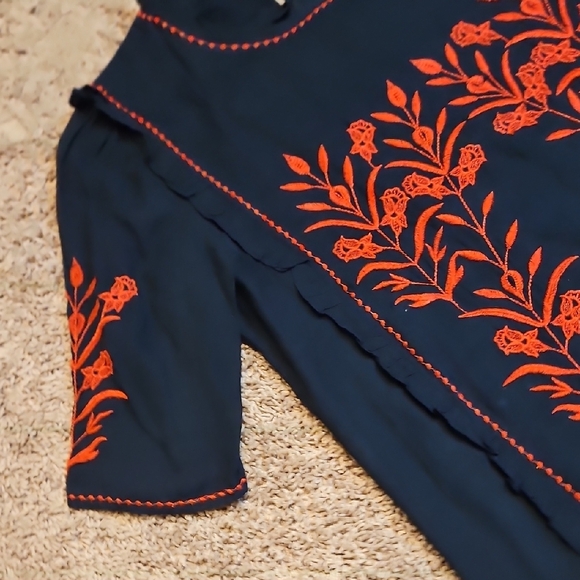 Zara Trafaluc Collection Cotton Embroidered Dress - Picture 11 of 13